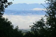 ロープウェイ山頂下からの雲海