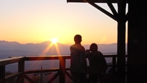 ぽっかり雲BLOG/北八ヶ岳の雲上の宿からの景色と夕焼け